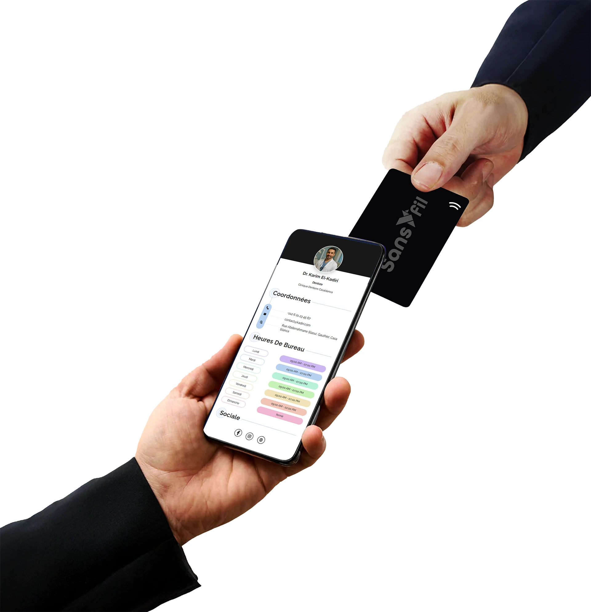 sansFil v-carte example